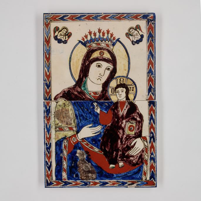 Tile Panel Depicting Virgin Mary and Child  | MasterArt